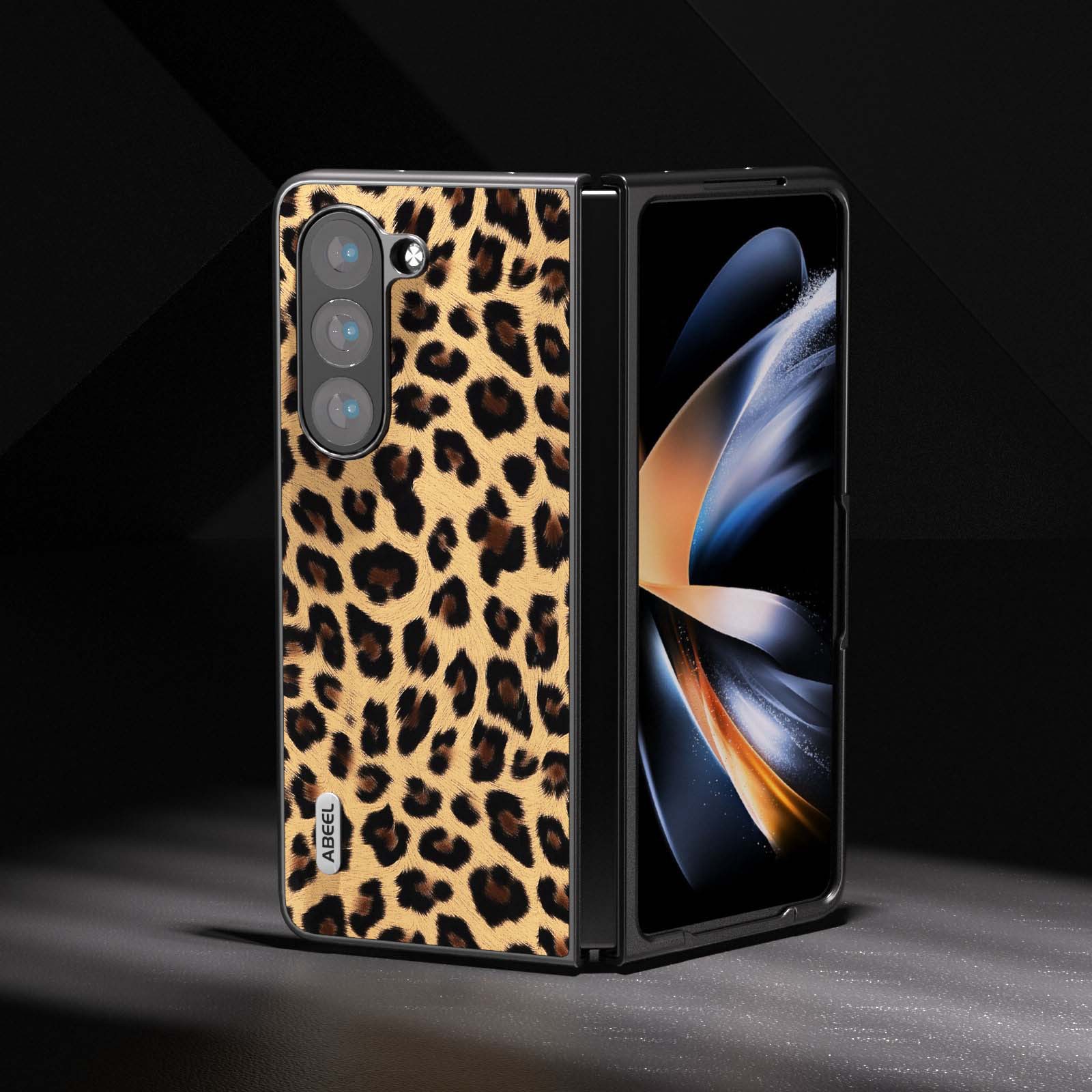 Leopard Print Shockproof Phone Case For Samsung Galaxy Z Fold 6/5/4/3