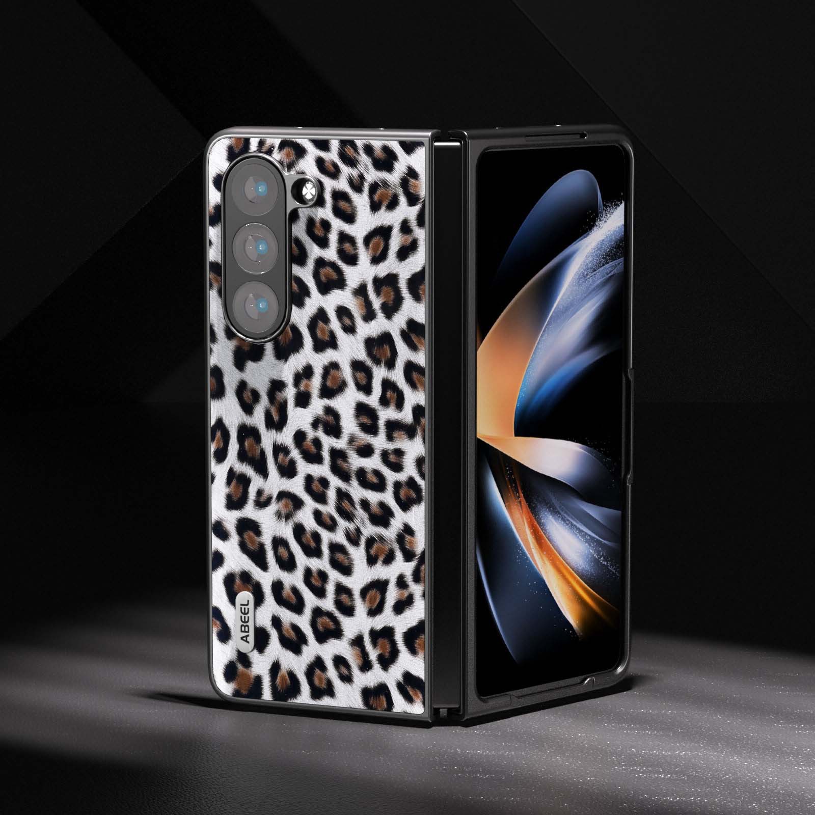 Leopard Print Shockproof Phone Case For Samsung Galaxy Z Fold 6/5/4/3