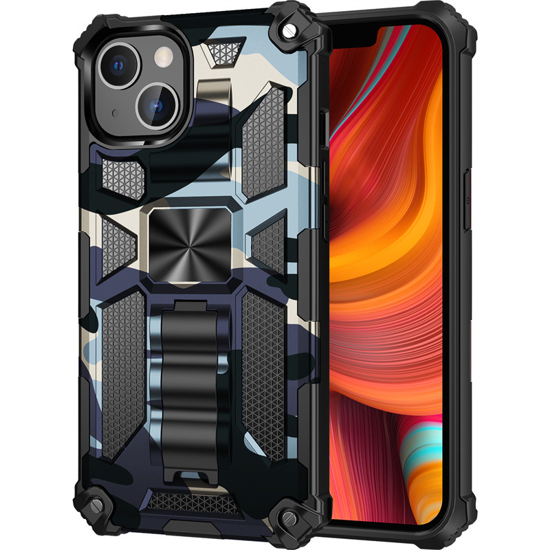 Military Camouflage Rugged Armor Shockproof Phone Case For iPhone Series