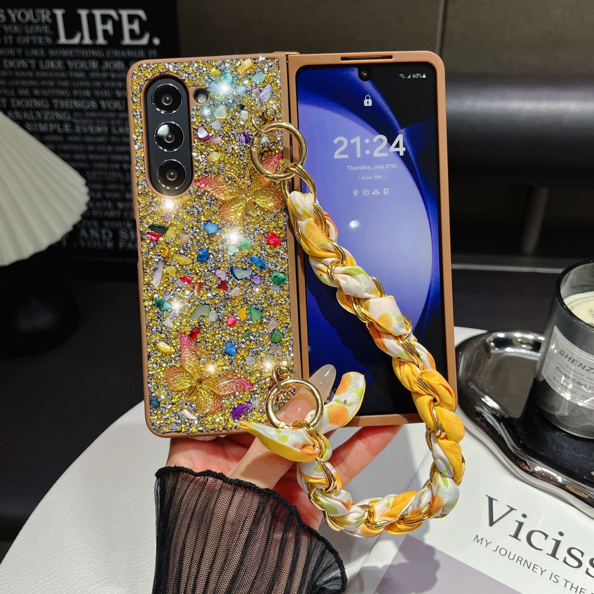 Luxury Butterfly Diamond Case For Samsung Galaxy Z Fold  Series