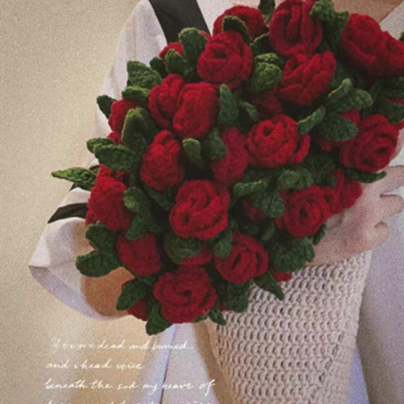 🎁Mother's Day Hot Sale💐DIY Handmade Crochet Bouquet Blanket