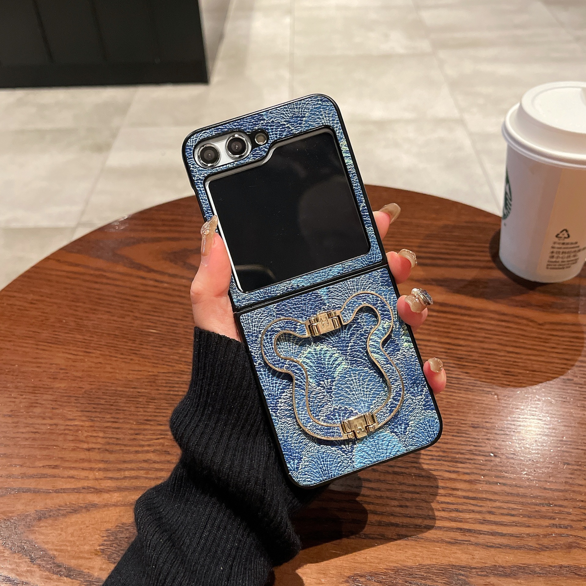 Luxury Cute Bear Ring Bracket Case For Samsung Galaxy Z Flip 6 5 4 3 