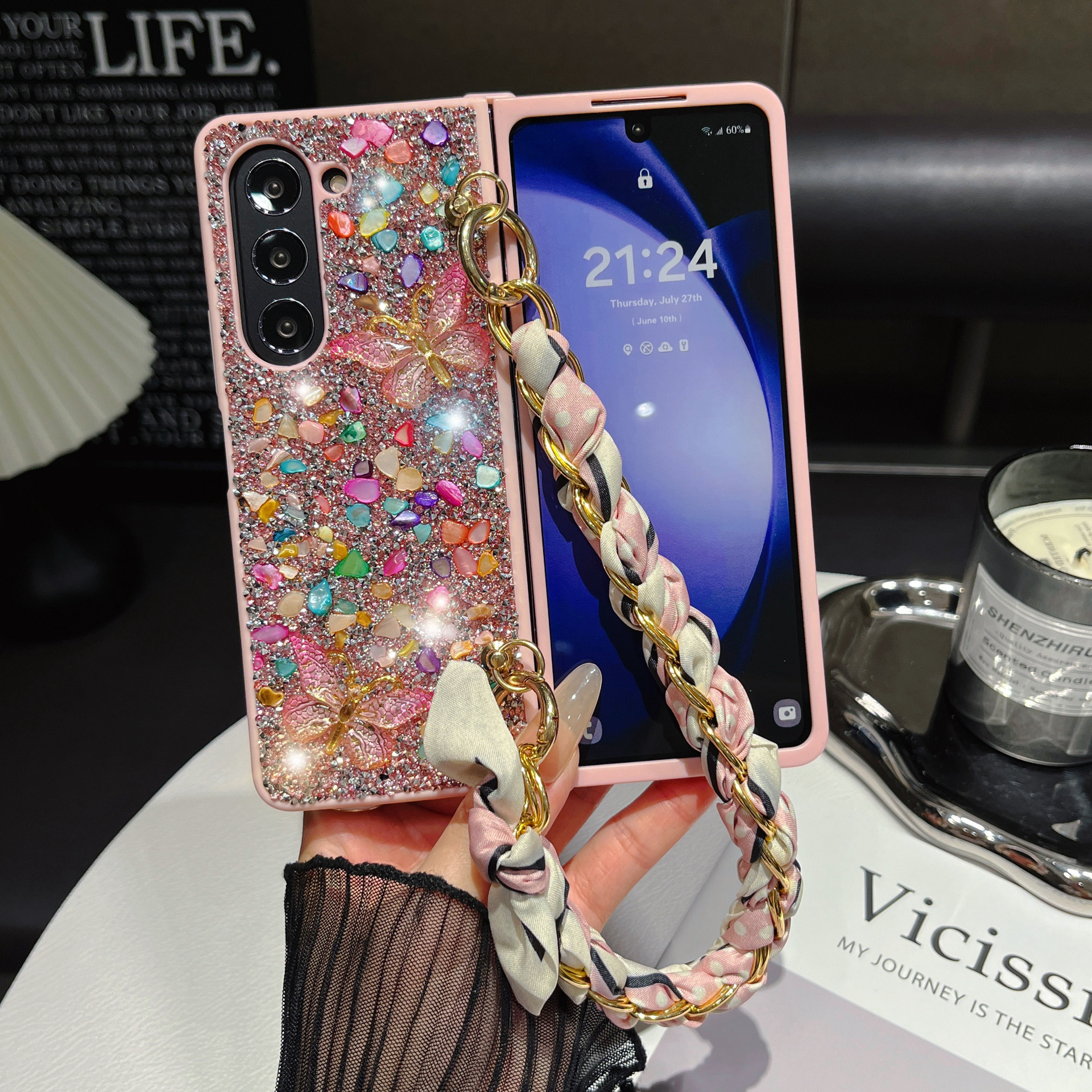 Luxury Butterfly Diamond Case For Samsung Galaxy Z Fold  Series