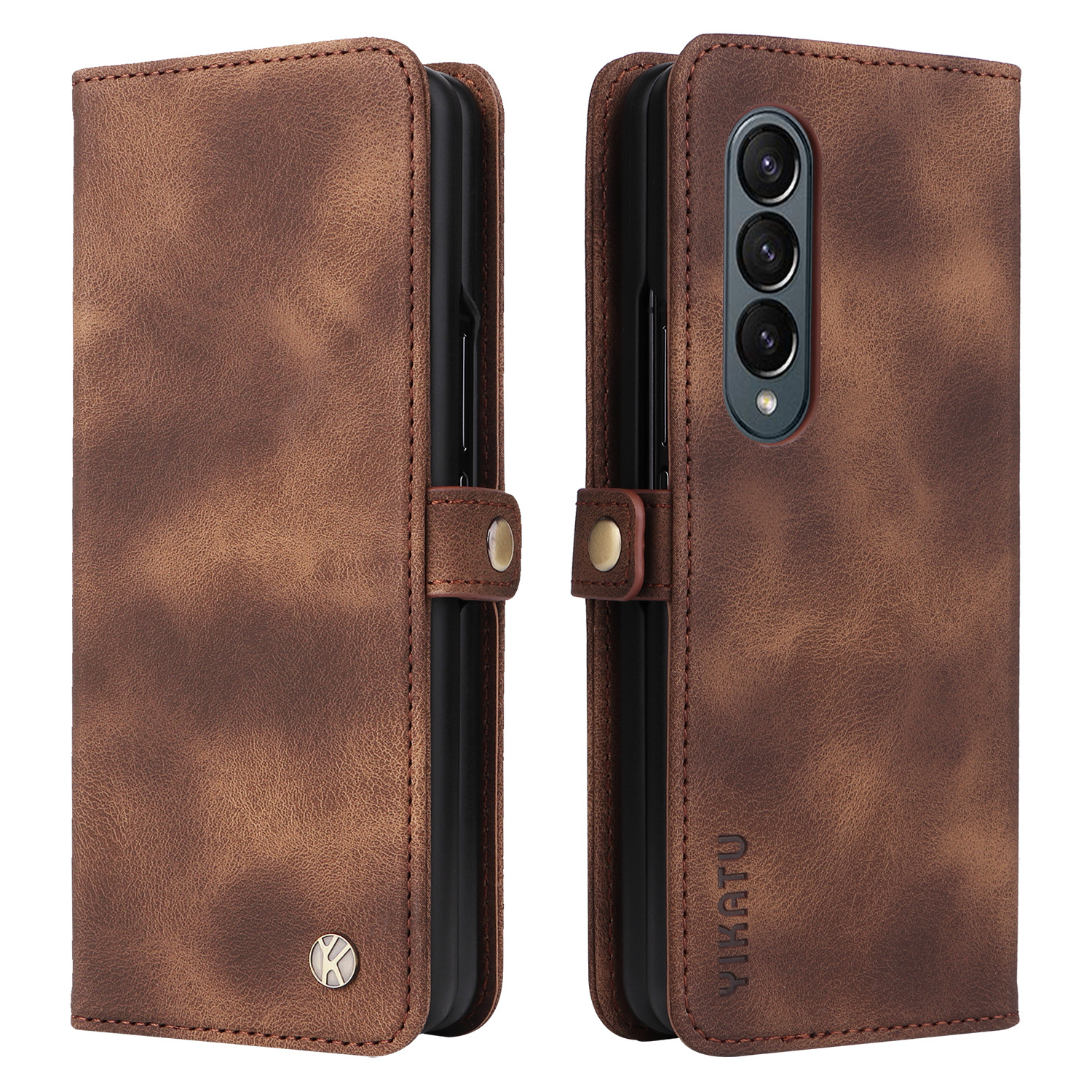 Leather Wallet Card Holder Slots Screen Protect Phone Case For Samsung Galaxy Z Fold 6/5/4/3