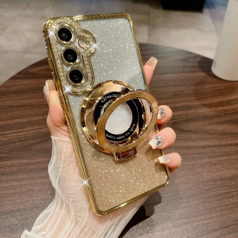  Luxury Gradient litter Magnetic Ring Stand Case For Samsung Galaxy A15/A25/A35/A55