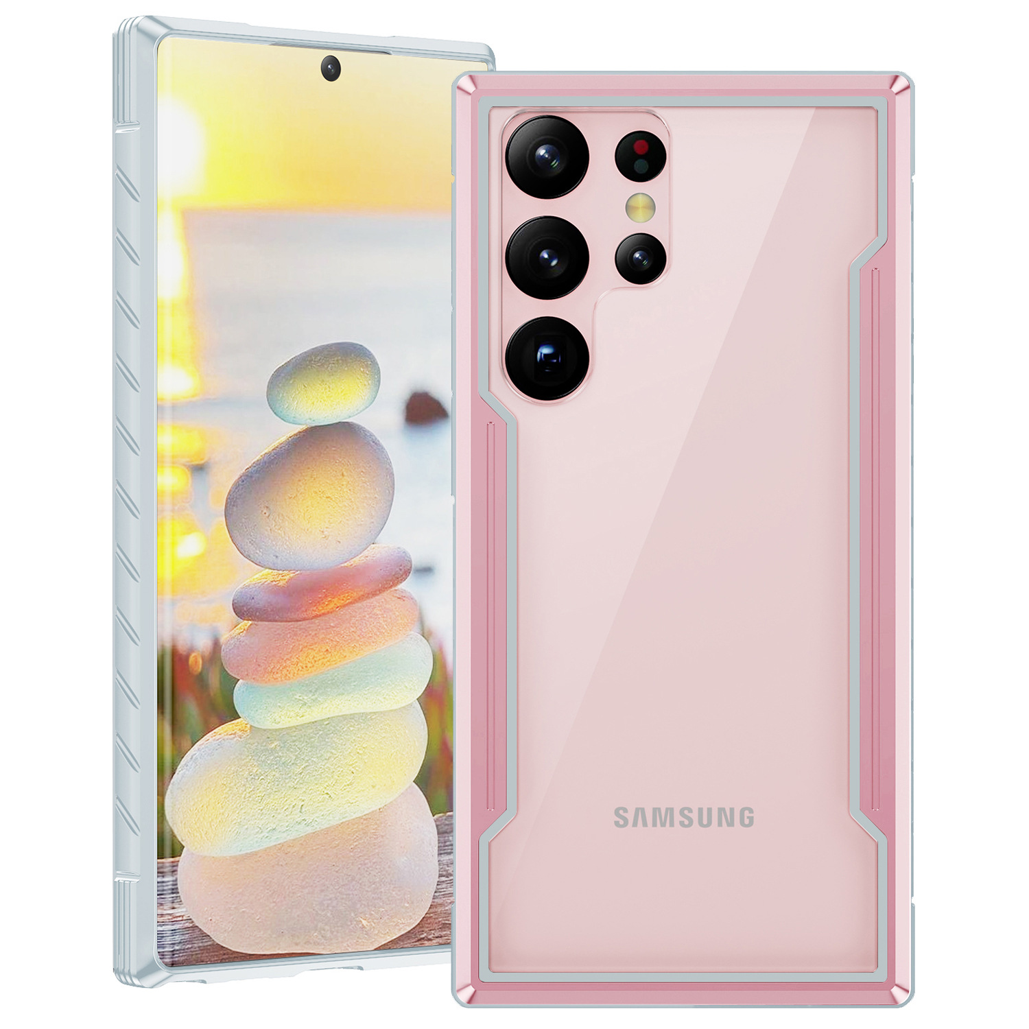Metal Anodized Aluminum Frame Flexible Phone Case For Samsung Galaxy S24 Ultra