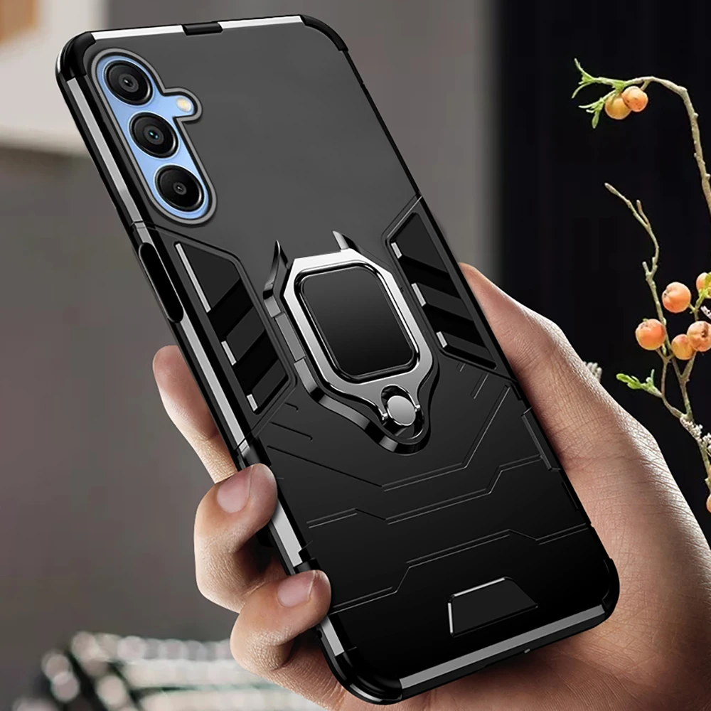 Shockproof Armor Case With Magnetic Ring Holder For Samsung Galaxy A55 A35 A25 A15 