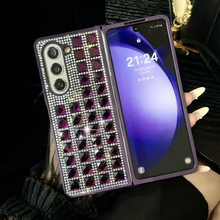 Luxury Bling Glitter Folding Case For Galaxy Z Fold Series