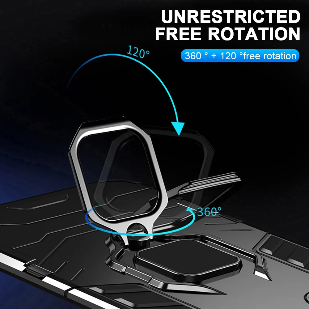 Shockproof Armor Case With Magnetic Ring Holder For Samsung Galaxy A55 A35 A25 A15 