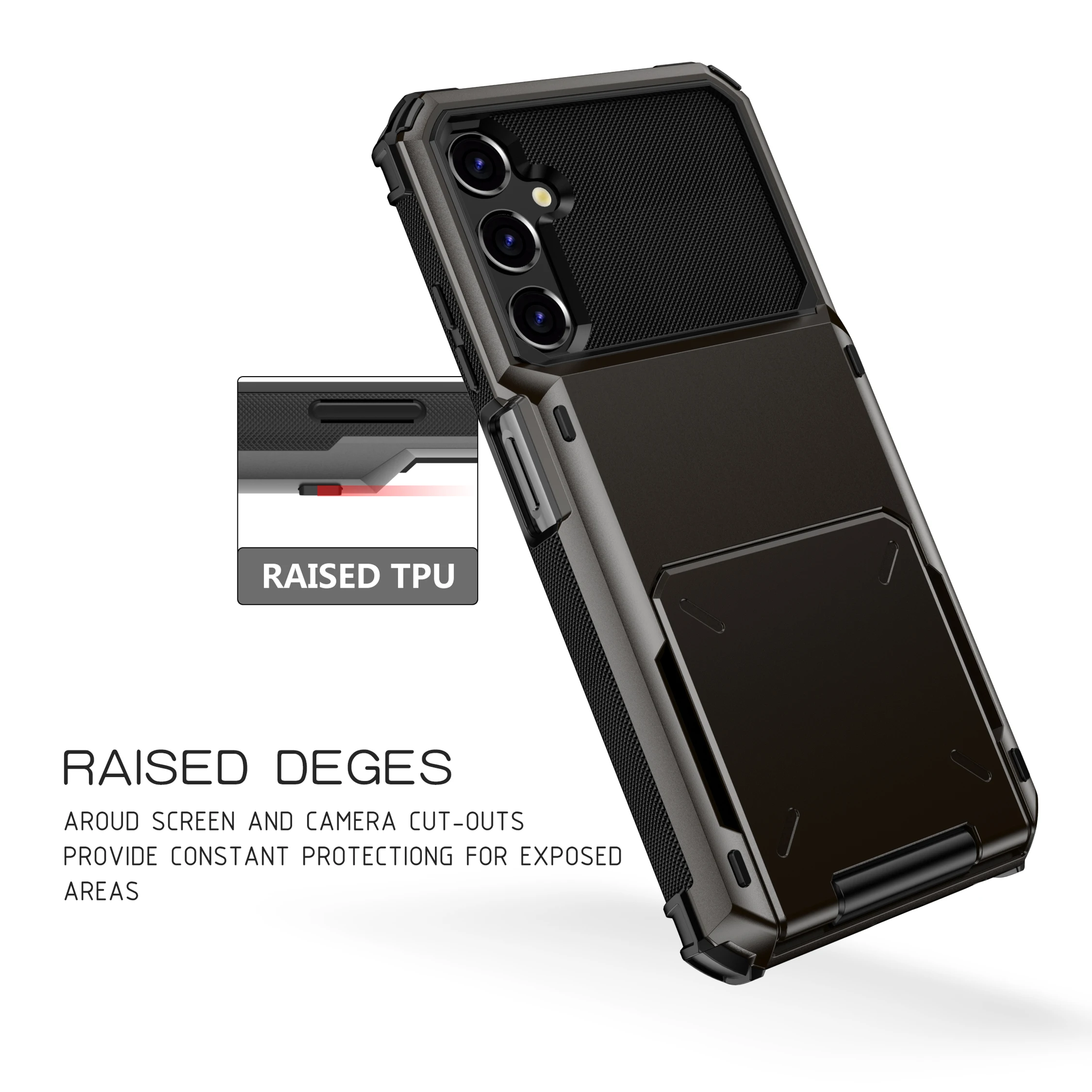 2024 Business Armor Card Slot Flip Hidden Pocket Case For Samsung Galaxy S23FE