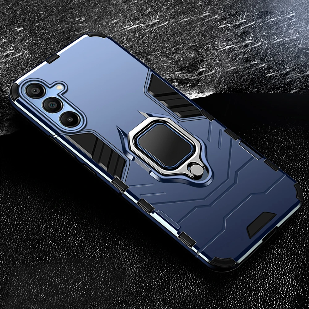 Shockproof Armor Case With Magnetic Ring Holder For Samsung Galaxy A55 A35 A25 A15 