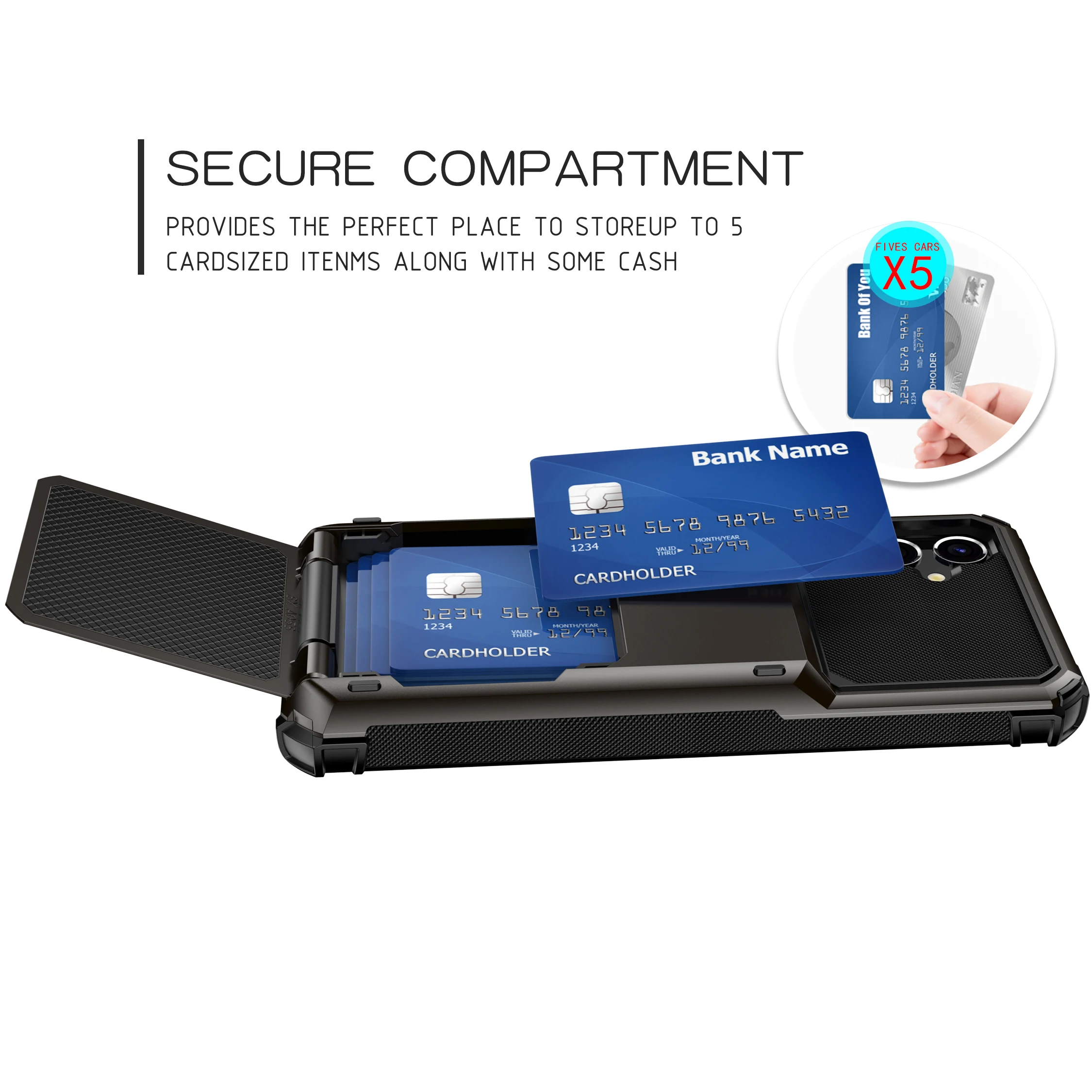 2024 Business Armor Card Slot Flip Hidden Pocket Case For Samsung Galaxy S23FE