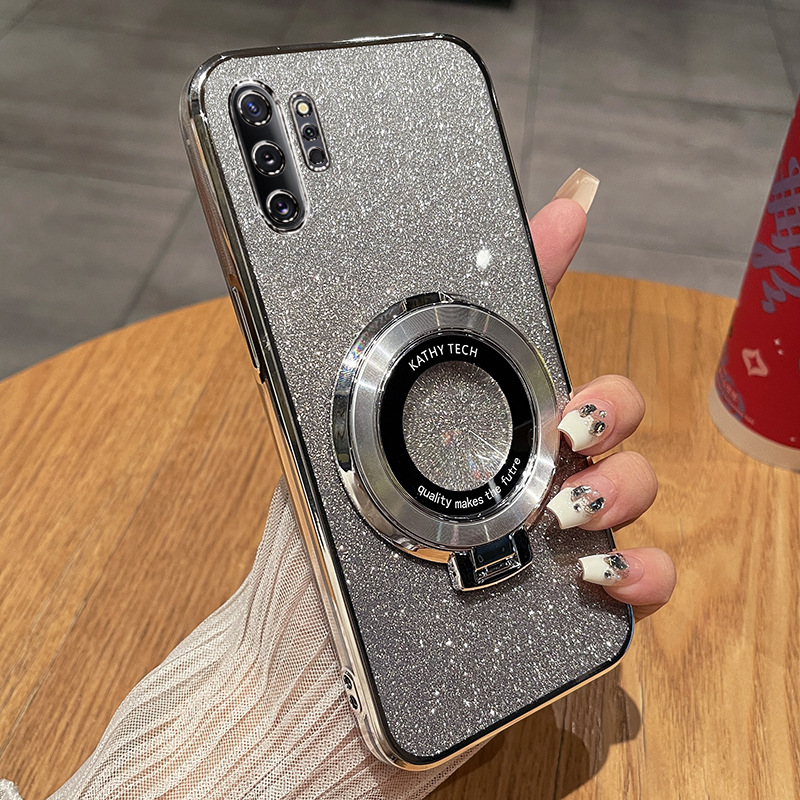 Luxury Glitter Plating Magnetic Holder Phone Case For Samsung Galaxy Note10/Plus