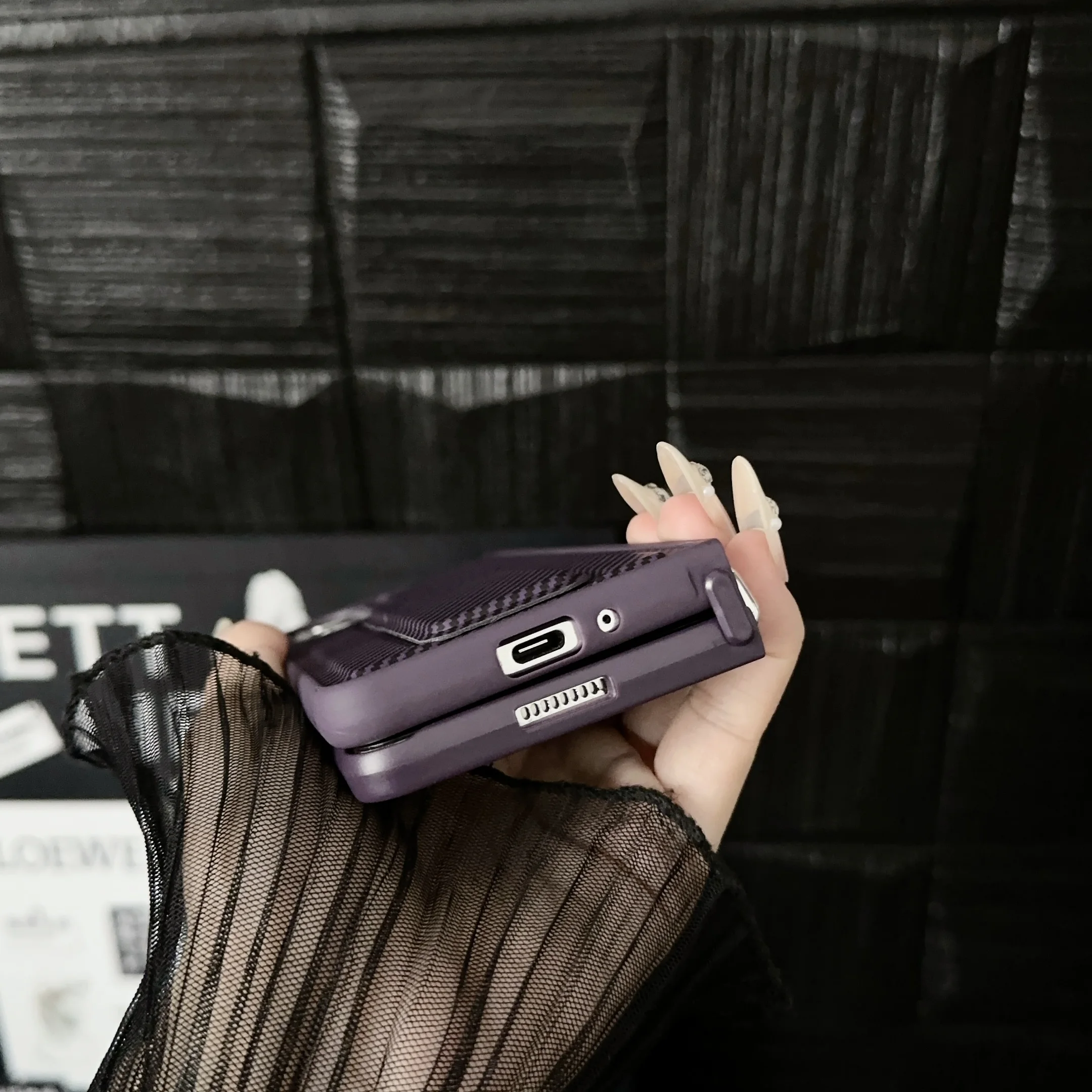 Luxury Business Man Stand Holder Phone Case For Samsung Galaxy Z Fold 6 5 4 3 