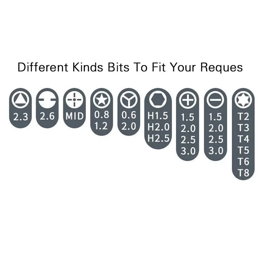 24 in 1 Screwdriver Set Precision Magnetic Driver Bits Mini Tool Case Detachable for Smart Home PC Computer Phone Repair