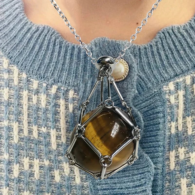 🔥2025 Crystal Stone Holder Necklace