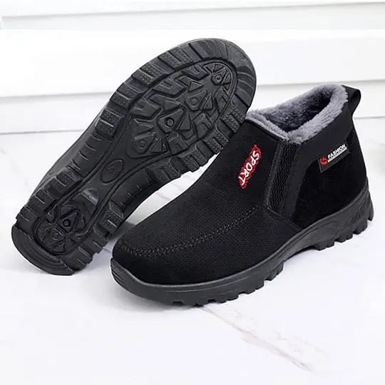 (⏰CLEARANCE SALE 70% OFF) Men's 2024 Winter New Waterproof And Non-Slip Slip-On Warm Cotton Shoes Correction Ankle Support Wide Toe Arch Support Sports Shoes