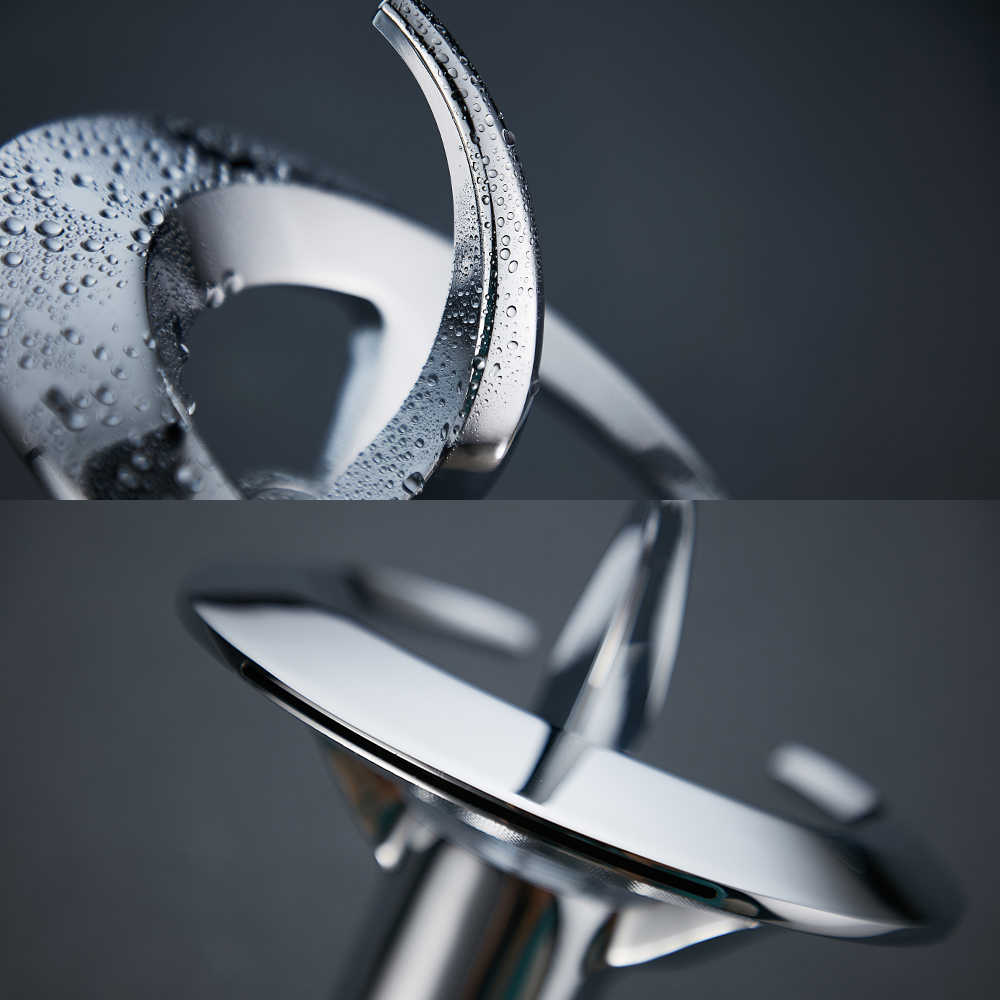 High-End Bathroom Basin Waterfall Faucet Hot And Cold All-Copper Hotel Home Toilet Bathroom Wash Basin