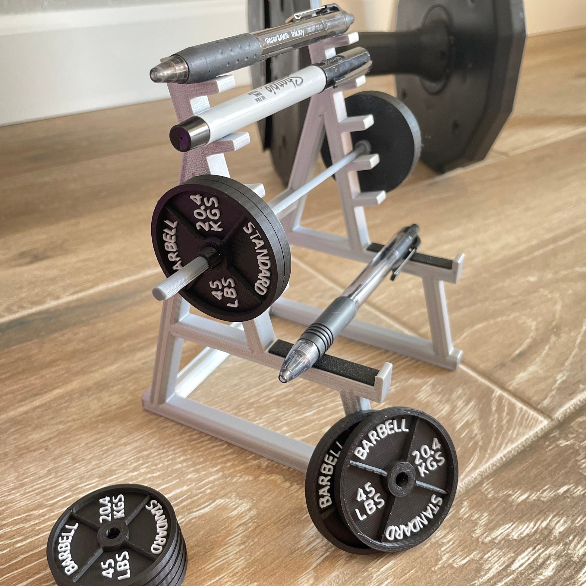 Squat Rack Pen Holder