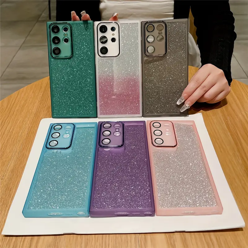 creative transparent phone case for galaxy s20 s21 fe s22 plus s23 s24 ultra full package fall protection case details 0