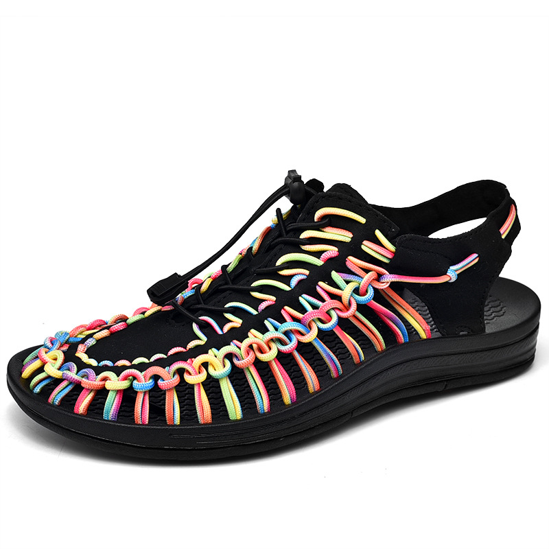 Woven sandals men's outdoor beach shoes
