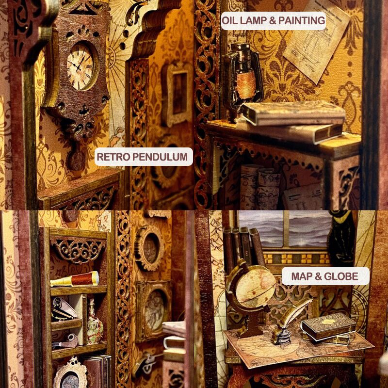 Book Nooks DIY 3D Wooden Puzzle - DIYative