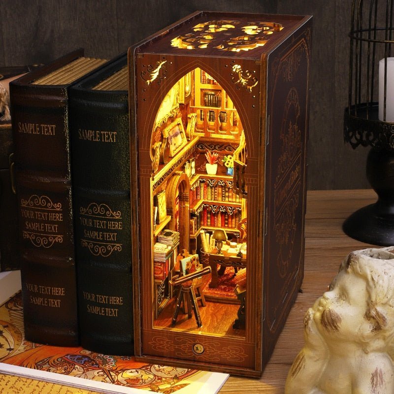 Book Nooks DIY 3D Wooden Puzzle - DIYative