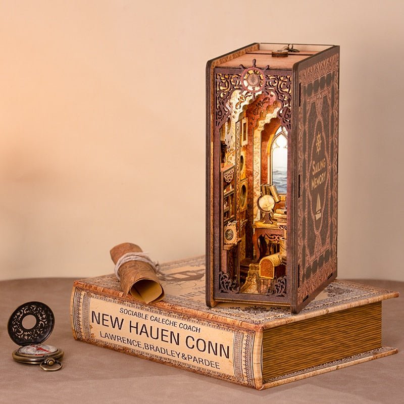Book Nooks DIY 3D Wooden Puzzle - DIYative