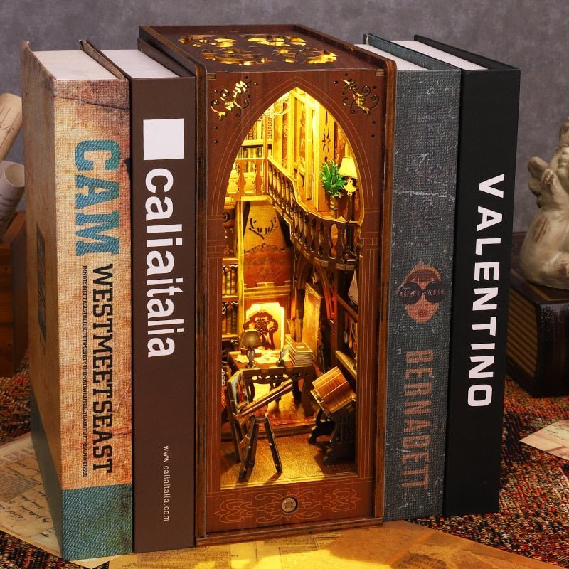 Book Nooks DIY 3D Wooden Puzzle - DIYative