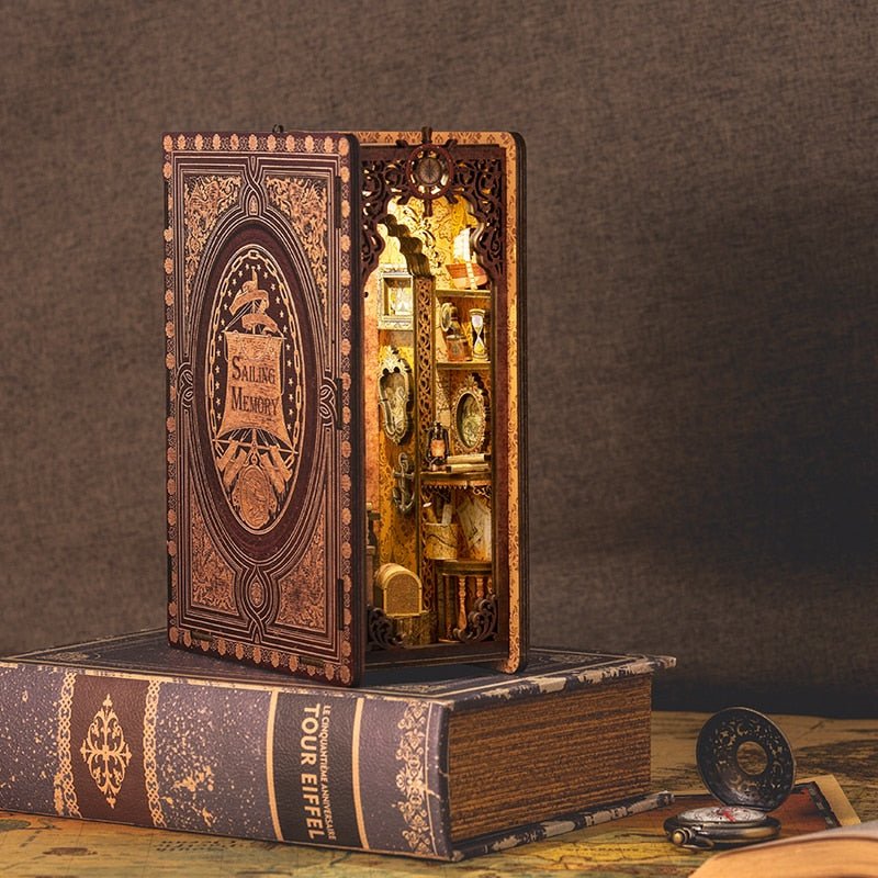 Book Nooks DIY 3D Wooden Puzzle - DIYative