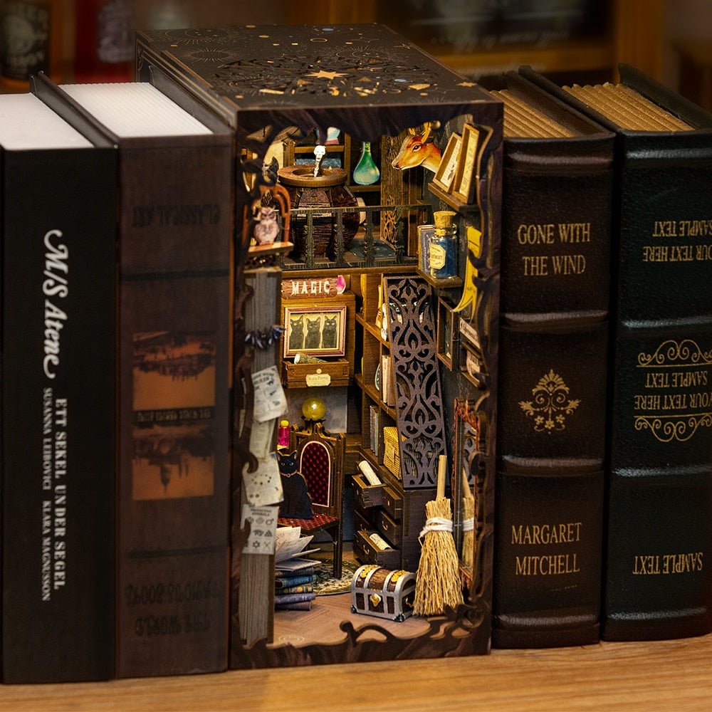 Book Nooks DIY 3D Wooden Puzzle - DIYative
