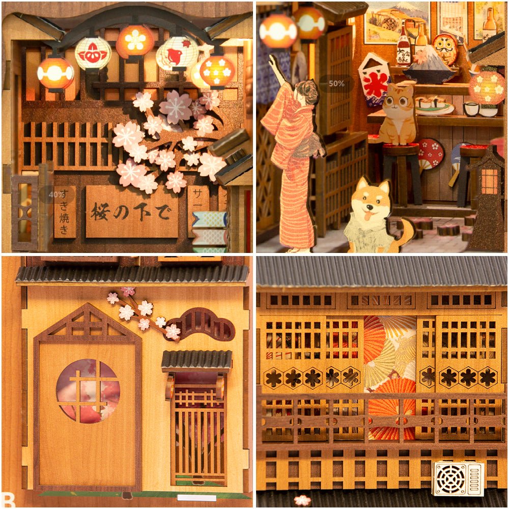 Book Nooks DIY 3D Wooden Puzzle - DIYative