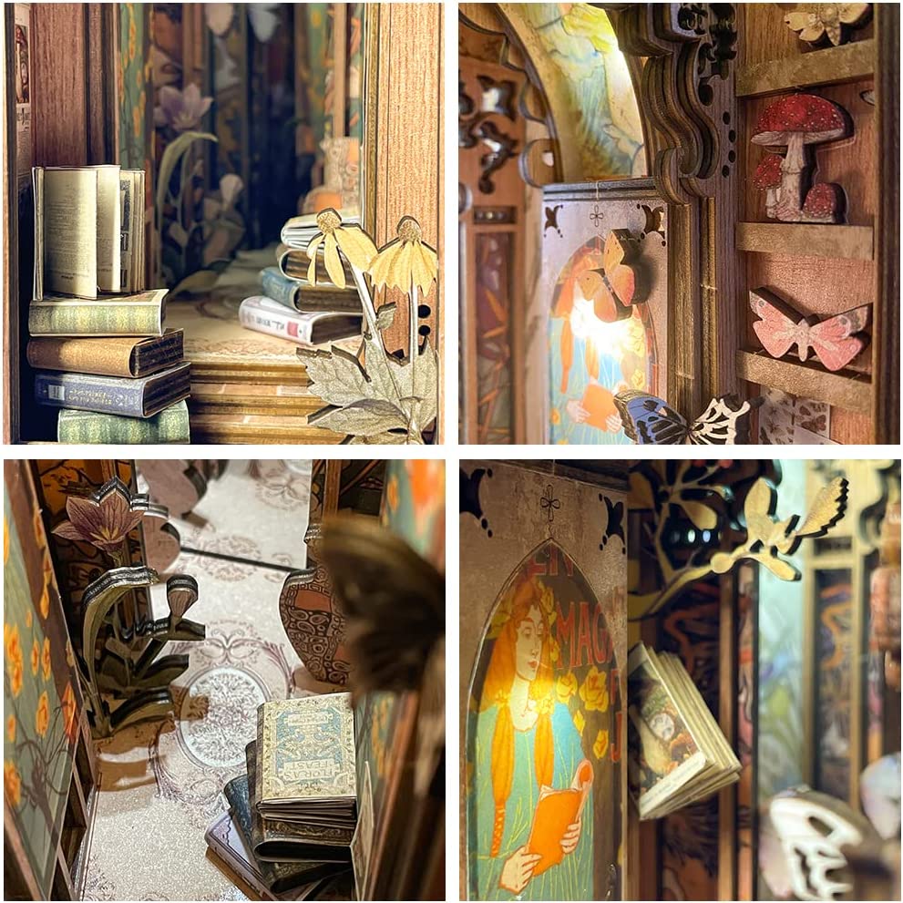 Book Nooks DIY 3D Wooden Puzzle - DIYative
