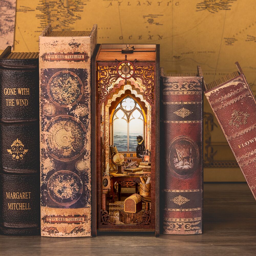 Book Nooks DIY 3D Wooden Puzzle - DIYative