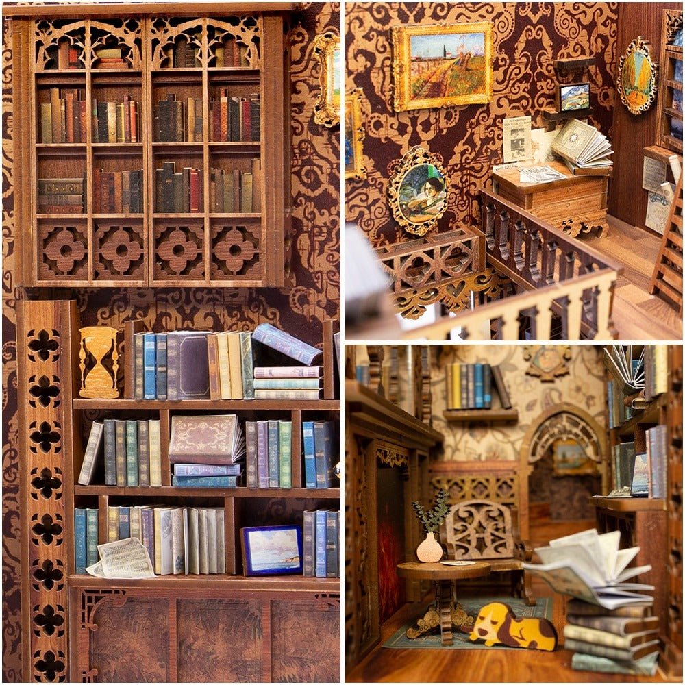 Book Nooks DIY 3D Wooden Puzzle - DIYative