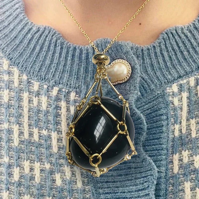 🔥2025 Crystal Stone Holder Necklace