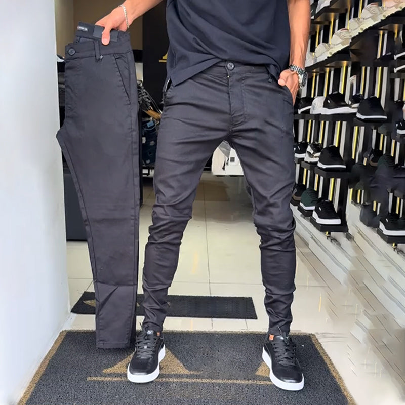Men’s Slim-Fit Casual Solid Color Pants（50% OFF）