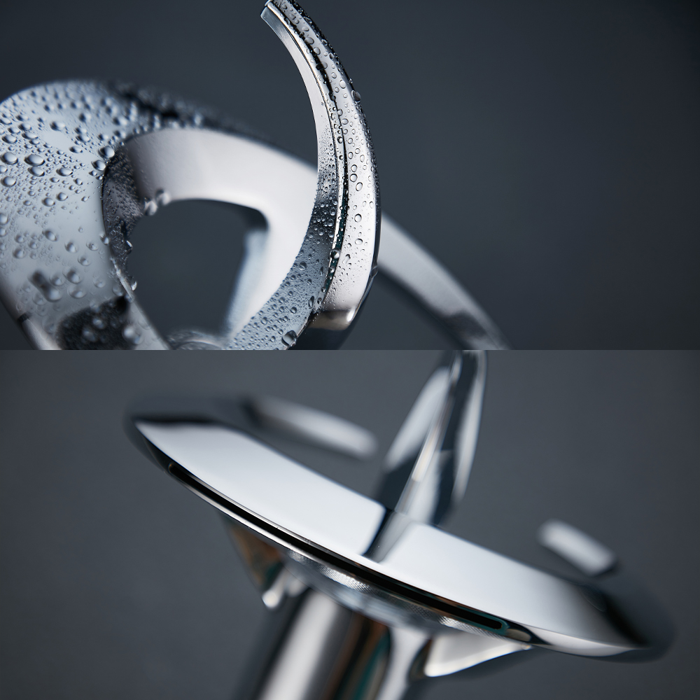 High-End Bathroom Basin Waterfall Faucet Hot And Cold All-Copper Hotel Home Toilet Bathroom Wash Basin