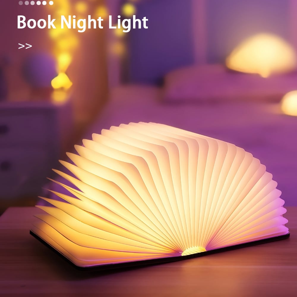 🔥🔥Creative Foldable LED Book - Shaped Night Light - A Unique Illumination for Cozy Spaces