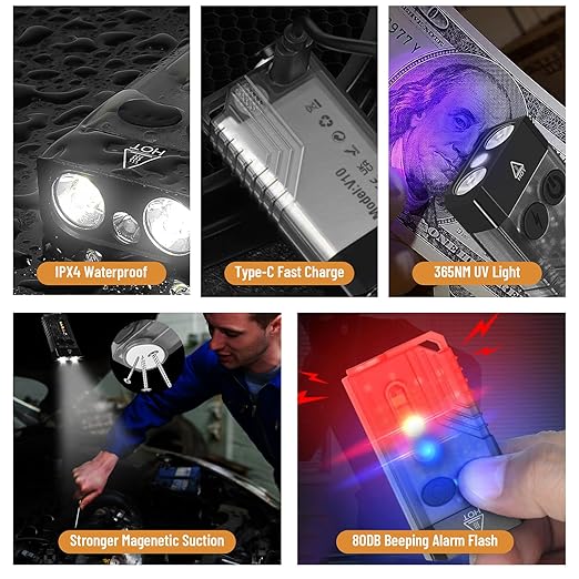 Small Powerful LED Flashlight (Super Bright 1000 Lumens with Emergency Siren)
