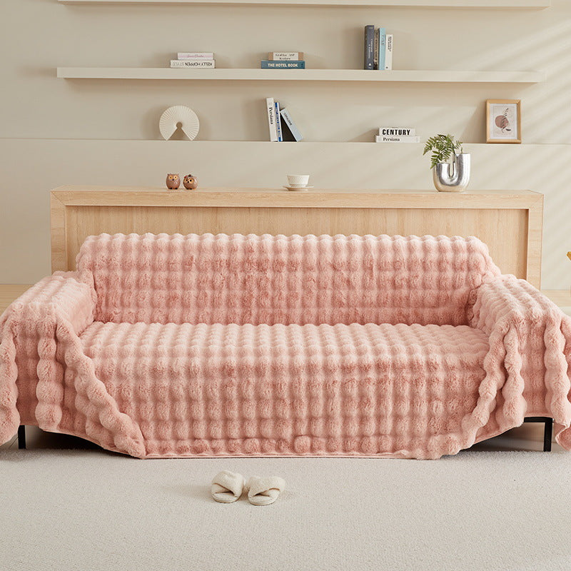 Super Soft Plush Couch Cover - Sofa Cushion Cover for Ultra Soft Comfort