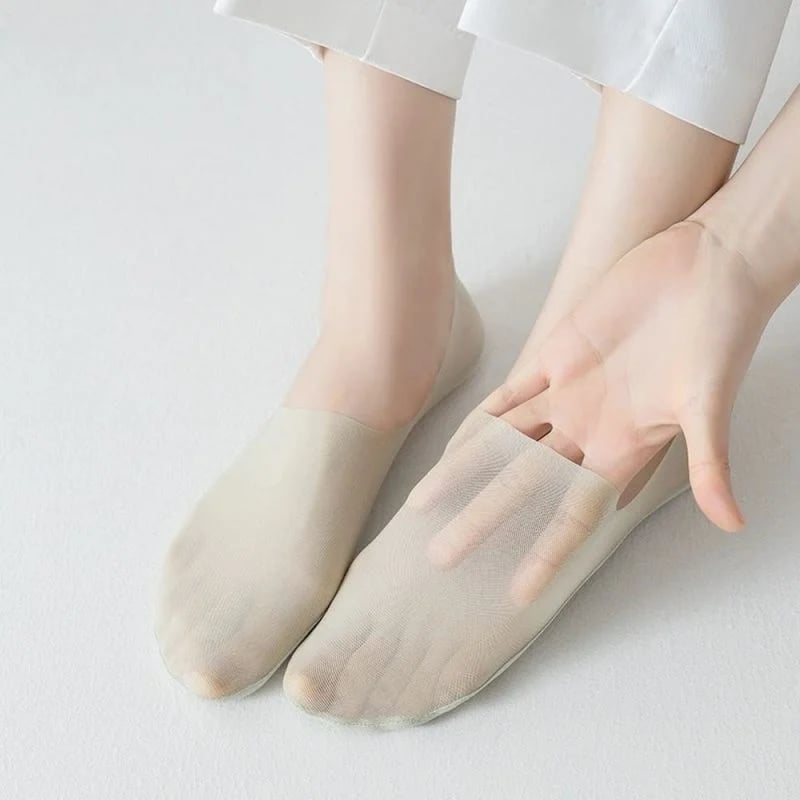 ✨Ultra Thin Liner Socks Non Slip ComBed Cotton No Show Socks