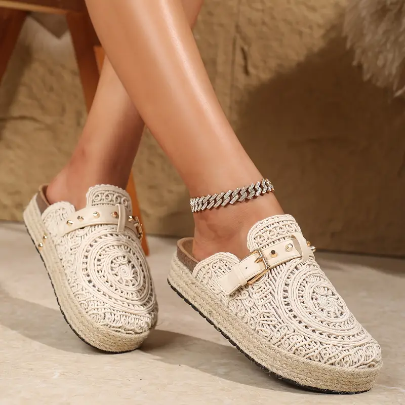 Women's Elegant Summer Vacation Style Slip-On Sandals