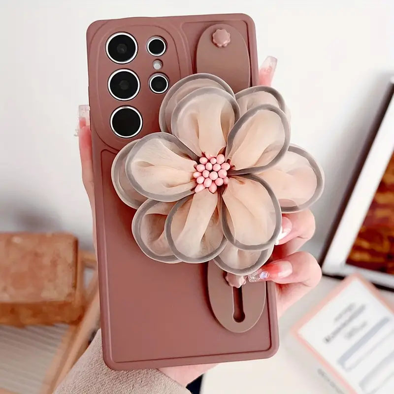 wrist strap women phone case with flower holder for samsung galaxy s23 galaxy s23 galaxy s23 ultra galaxy s24 galaxy s24 galaxy s24 ultra details 0