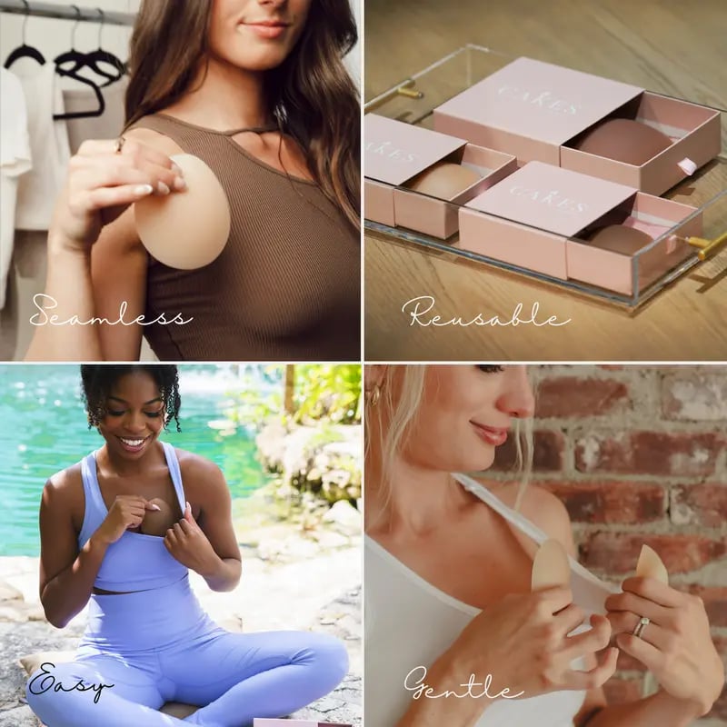 🏆#1 Bestselling🏆 ---- Go Braless! Seamless Nipple Covers (Latex-free and 100% Medical Silicone)