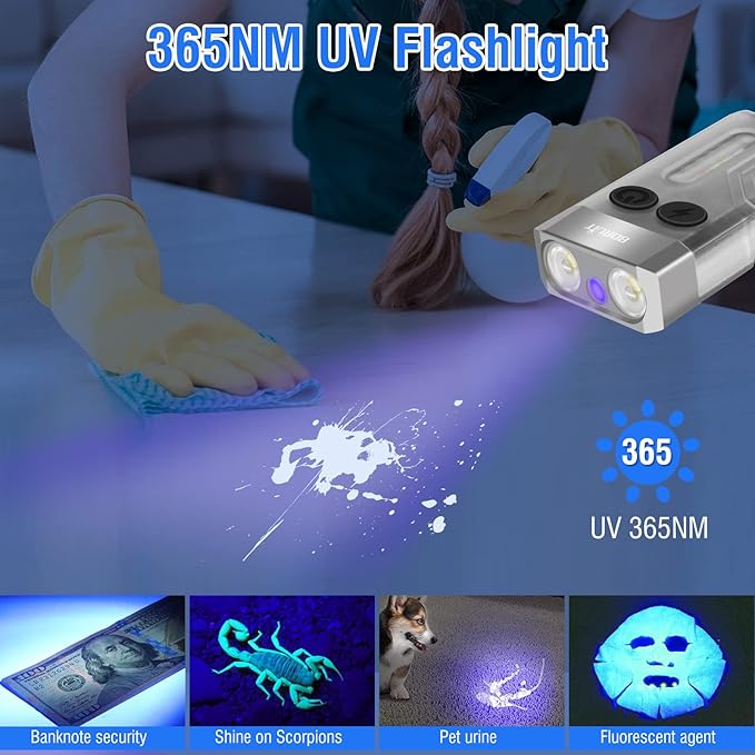 Small Powerful LED Flashlight (Super Bright 1000 Lumens with Emergency Siren)