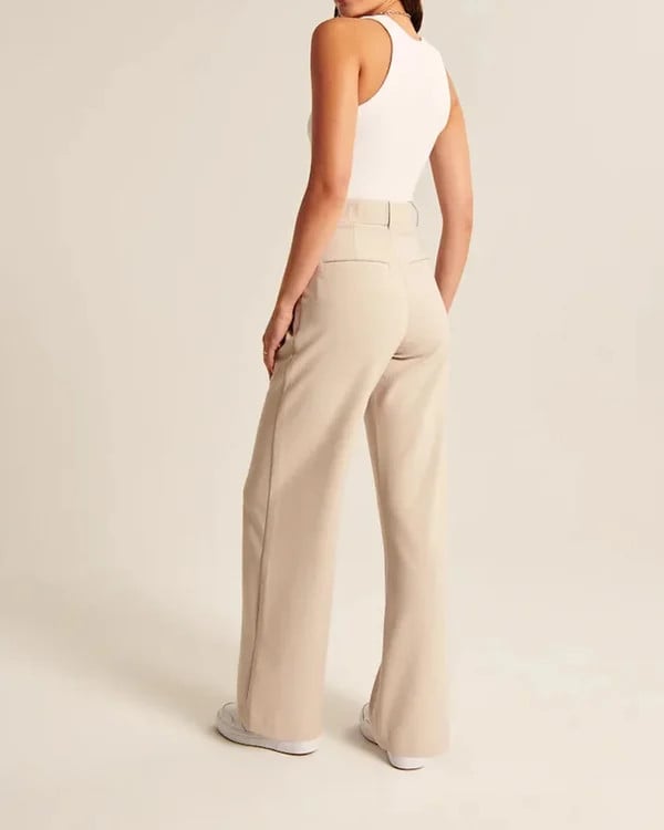 Last Day 49%OFF - HIGH WAIST TAILORED WIDE LEG PANTS - Buy 2 Get Extra 10% OFF & FREE SHIPPING