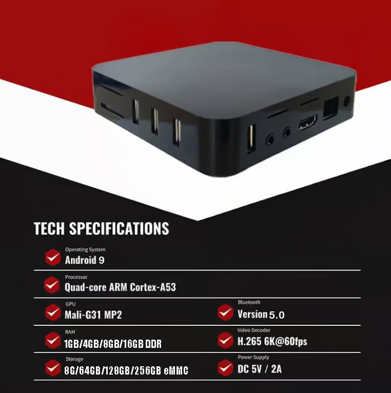 ⏰ Smart TV Box