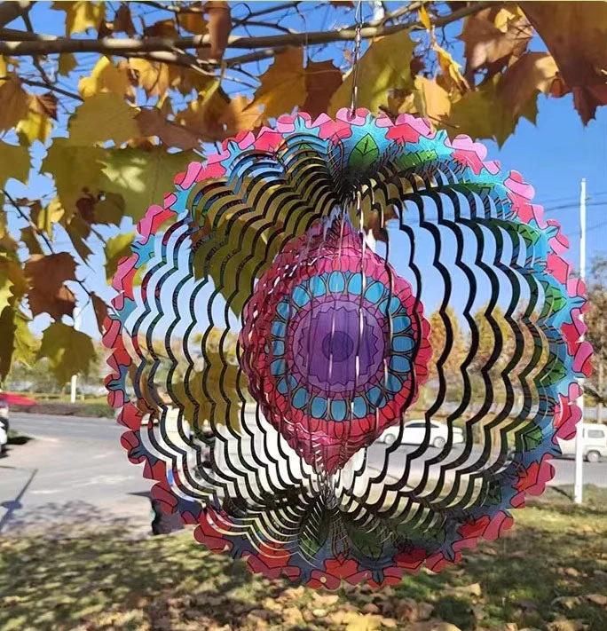 🔥2025 Hot Sales-50% OFF 3D Colorful Wind Spinning Mandala