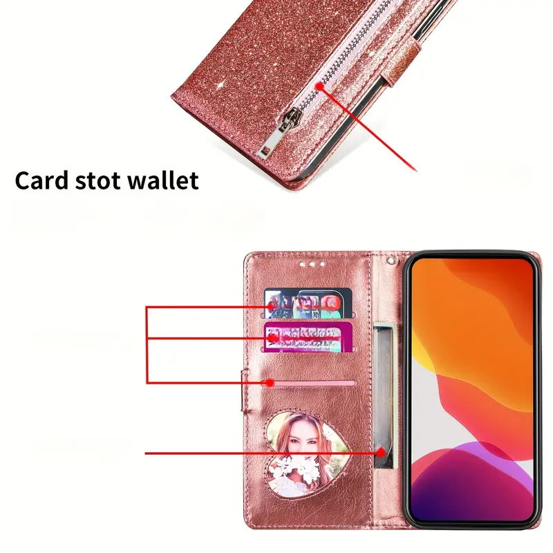   leather flip phone case wallet phone case suitable     a15 a55 a54 a53 a52 a52s a34 a35 a33 a13 a14 a04s a04 a25 5g details 1